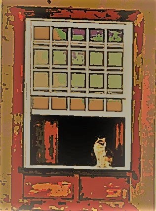 Se ve en la ventana.