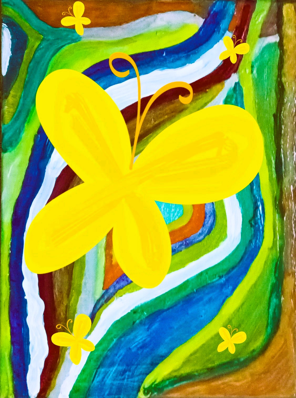 mariposas de altos vuelos, de colores coloridos, vuelan por los jardines, por los bosques, por el cesped