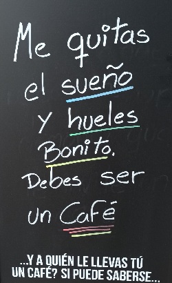 Me encanta el café y su olor