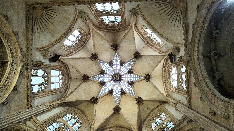 Techo gótico de la catedral de Burgos