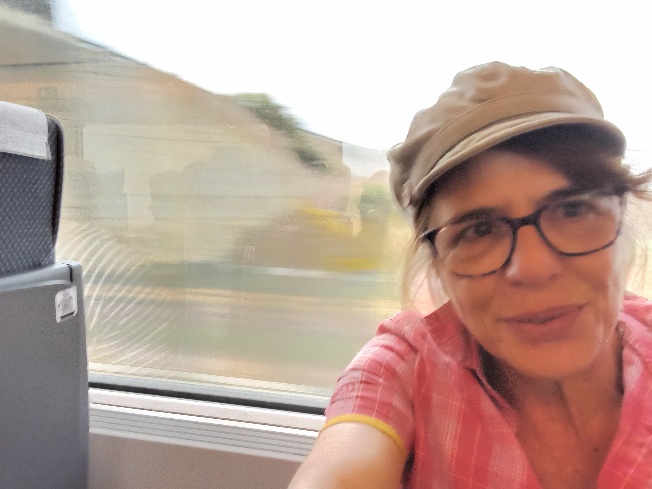 Yo, Evelina, todas mis amig@s en el tren