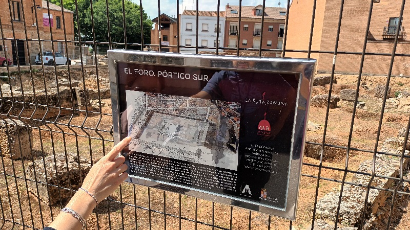 Imagen del foro norte de Huspania Augusta en Astorga