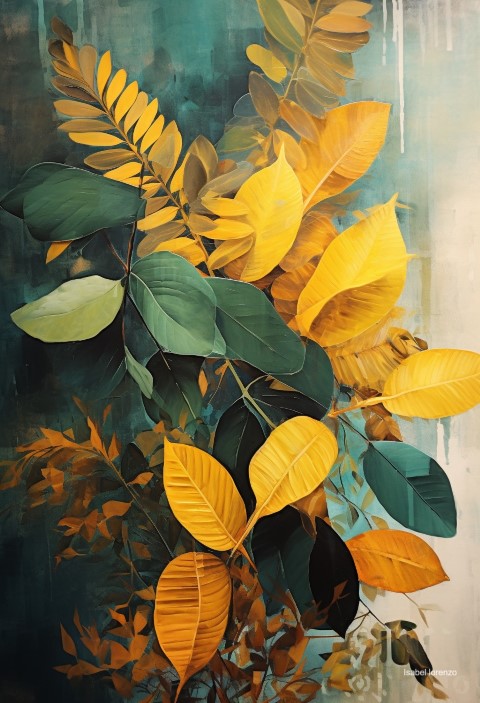 hojas de árboles de otoño, noviembre